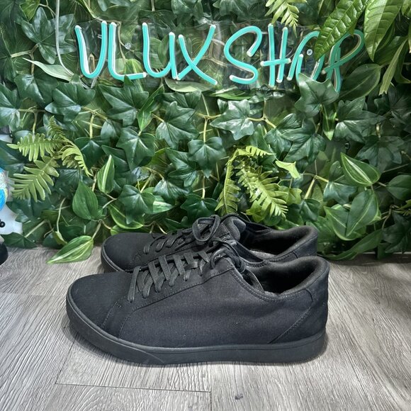 Kizik Irvine Blackout Canvas Shoes Slip On Lace Up Mens Size 11 Wide main image 7